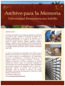 Archivo para la Memoria Universidad Iberoamericana Saltillo